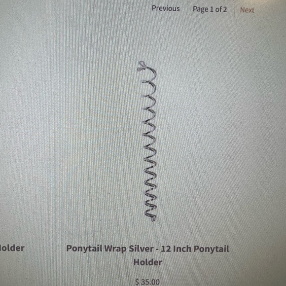 Silver Ponytail Wrap - Picture 4 of 6